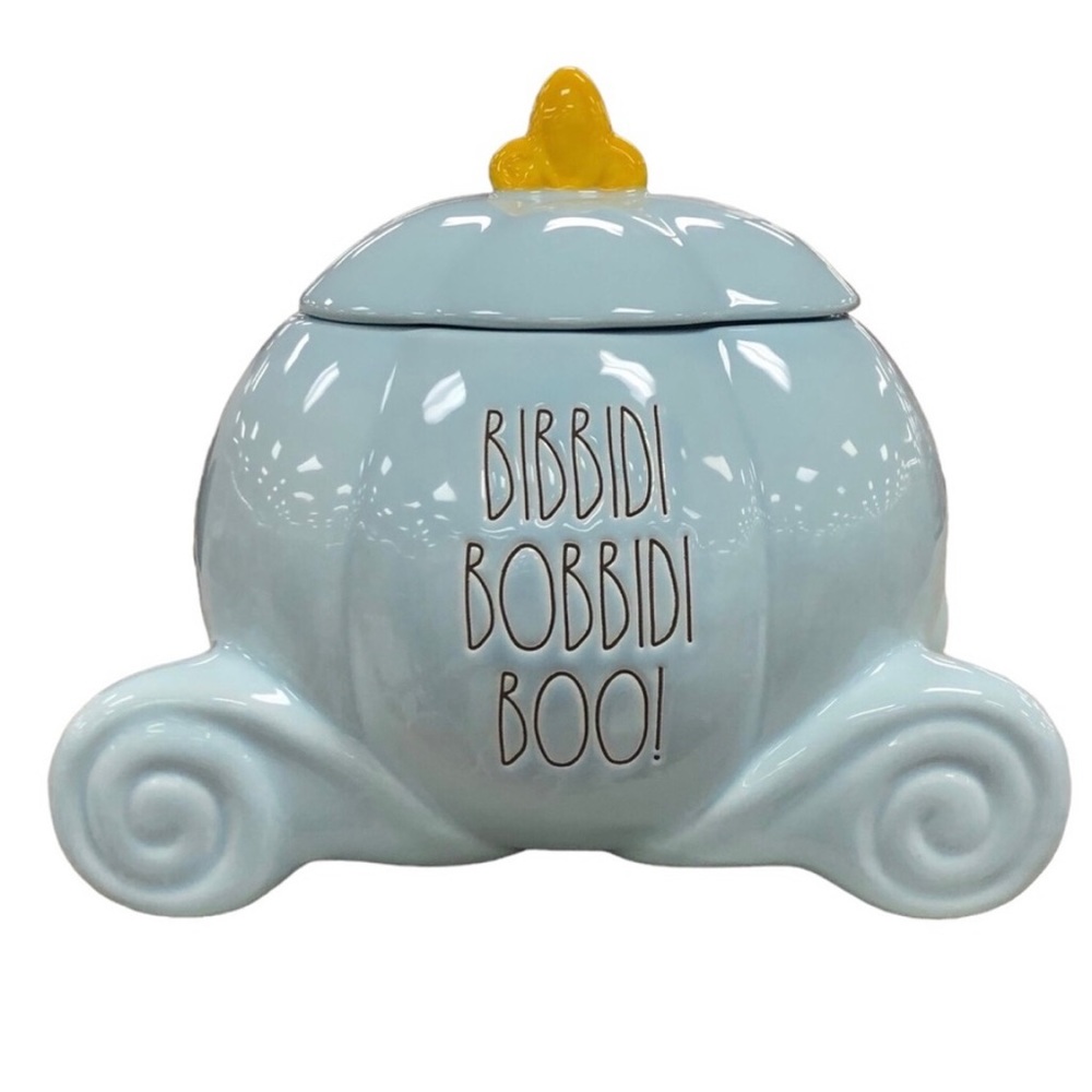 NWT ✨RARE! HARD TO FIND!✨ Rae Dunn Disney Cinderella Blue Carriage Canister